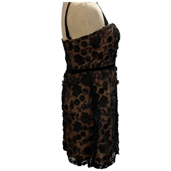 For Love & Lemons Beatrice Strappy Sequins Velvet Band Straps Mini Dress Sz Med - Picture 4 of 16